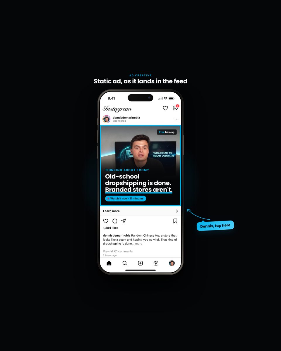 Static ad preview